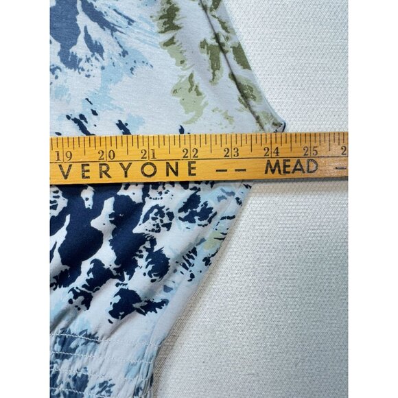 Merrell Knit Dress Womens XXL Multicolor Floral Short Sleeve Elastic Waist - Picture 10 of 14